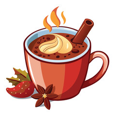 Cozy Up with Spiced Hot Chocolate A Festive Blend of Cinnamon, Chili, and Nutmeg for a Warm Holiday Treat