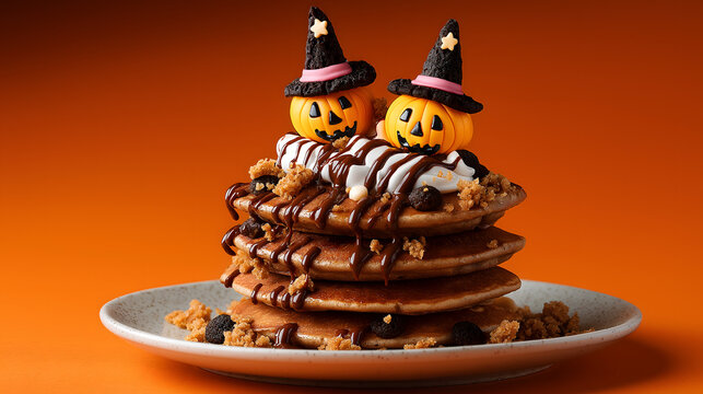 halloween, chocolate, muffin, cupcake, frosting, cream, fondant, pumpkin, jack o lantern, dessert, sweet, bakery, spooky, treat, trick or treat, halloween dessert, halloween cupcake, celebration, octo