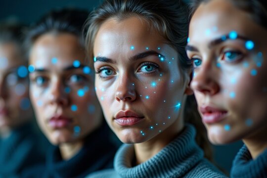 Portrait Series: Emphasizing Facial Expressions with Digital Recognition Markers