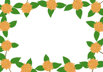 金木犀（キンモクセイ）のフレーム