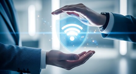 In a world increasingly reliant on wireless connectivity, the concept of secure wifi is paramount, and this image beautifully captures that essence, symbolizing the protection of digital information
