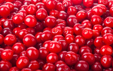 Red cherry as a background.