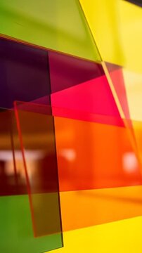 Abstract Colorful Geometric Shapes