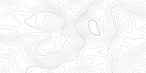 Topographic map background. Geographic line map with elevation assignments. Contour background geographic grid. Vector illustration.Seamless Light topographic topo contour map background.