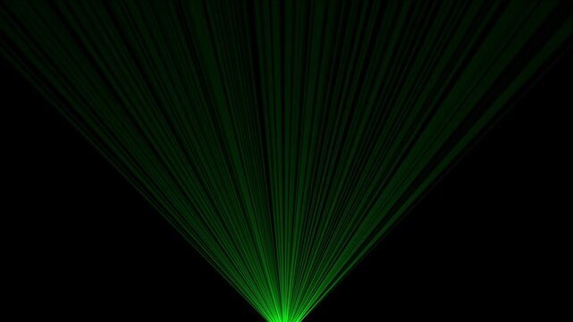 Glitter, shiny, bright, flare footage Isolated light rays animation. Shine or sun effect on Green  cc light ray animation, 4K video. 