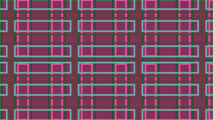 Retro pink and brown geometric mosaic pattern wallpaper