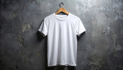White T-Shirt Mockup on Hanger