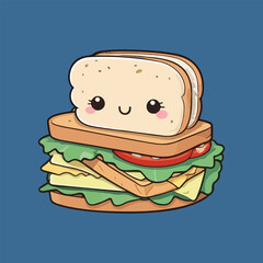 sandwich with ham and cheese