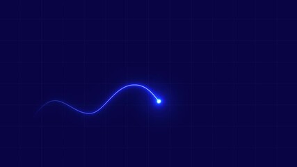 Business growth concept in allusive graph swipe arrow showing marketing sales profit increasing to future target . Excellent financial status of corporate business rise up 4K motion animated video. - Powered by Adobe