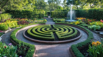 Ornamental garden maze