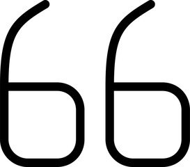 Illustration of a quotation mark, a symbol for direct speech and citation