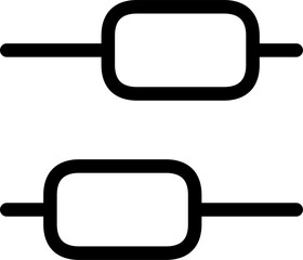 Vector art of equalizer icon, representing sound, music, or audio adjustment concept