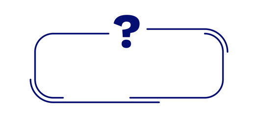 Blank quiz template with a bold question mark, perfect for creating interactive learning content.