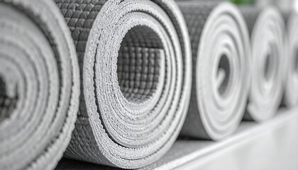 Rolled exercise mats