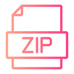 zip gradient icon