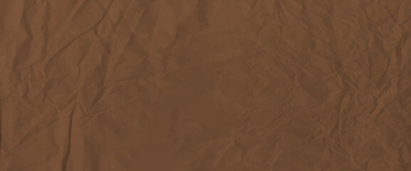 Crumpled brown paper texture. Abstract beige background with wrinkled cardboard texture. Vector illustration horizontal fold crumpled empty biodegradable paper template for posters and banners