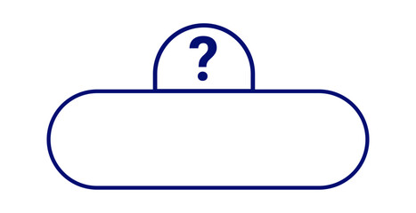 Minimalist quiz template featuring a question mark icon, ideal for educational content and interactive designs.