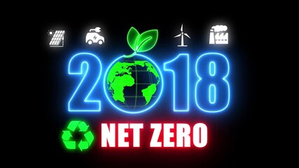 Neon Net Zero: Global Clean Energy Transition to a Sustainable 2018