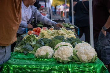 Fresh Vegetable Produce at a Farmer's Market