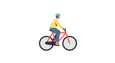 Obraz premium A person enjoying a bicycle ride, leaving their smartphone at home