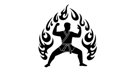 vector illustration of a fire flames