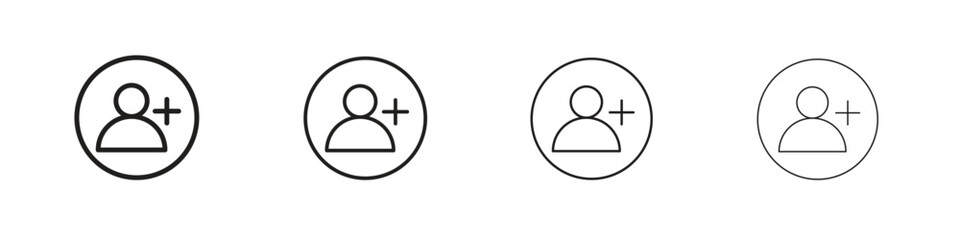 Follower icon outline vector. outline icons collection.