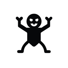 cartoon character running