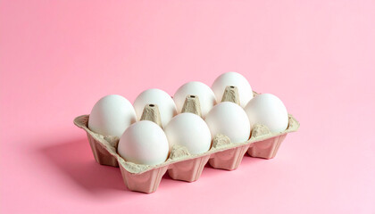 Recyclable Egg Carton Isolated