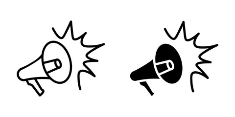 loudspeaker, graphic, icon, vector