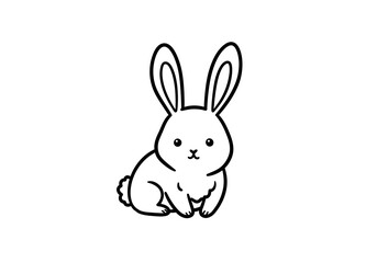 Obraz premium vector illustration of a bunny