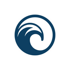 Wave Water Logo &ndash; Modern Ocean Wave Symbol Vector for Marine and Coastal Brand Design