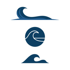 Wave Water Logo – Modern Ocean Wave Symbol Vector for Marine and Coastal Brand Design