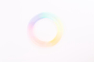 Illustration Wheel Gradient Colours Round Circular Shape White Background.