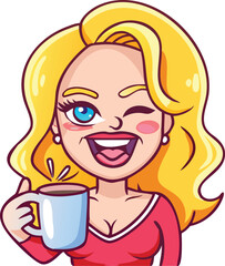 girl with coffee cup