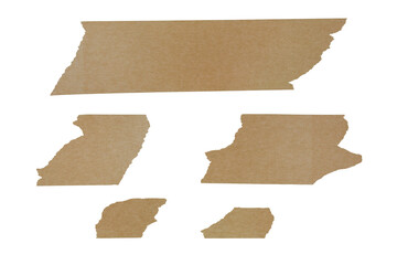 set of cardboard boxes