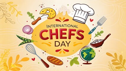 Elegant Banner for Global Chefs Day Event