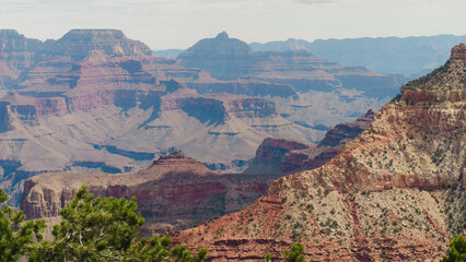 Wide angle view of a canyon