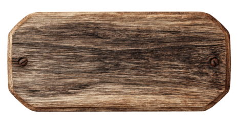 Aged, rectangular, wooden sign