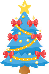 christmas tree on a white background