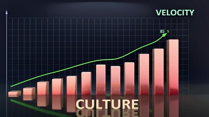 Culture leads to Velocity - high and increasing values of culture bring velocity. Culture growing in time creates velocity in the future. 3d bar graph