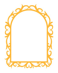 Intricate vintage frame design, perfect for enriching classic art displays and home decor projects.