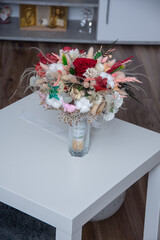  a bouquet of dried flowers 