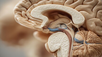 Medically Accurate 3D Sagittal Brain Section