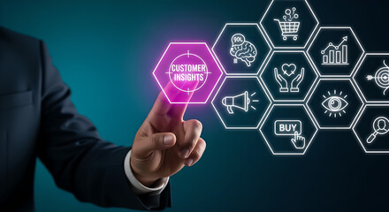 Customer Insights Data Analysis Marketing Strategy Business Touch Digital Copy Space