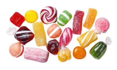 Colorful assortment of assorted candies
