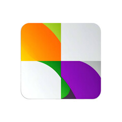 Colorful, rounded square icon divided into four sections, each with a gradient or solid color