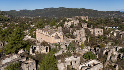 Abandoned Greek Village Kayakoy in Fethiye, Turkey