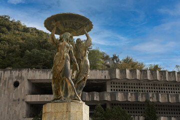 The old abandoned fountain 