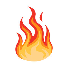 Fire illustration vector. Flame vector