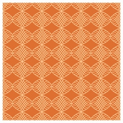 seamless orange geometric culture pattern